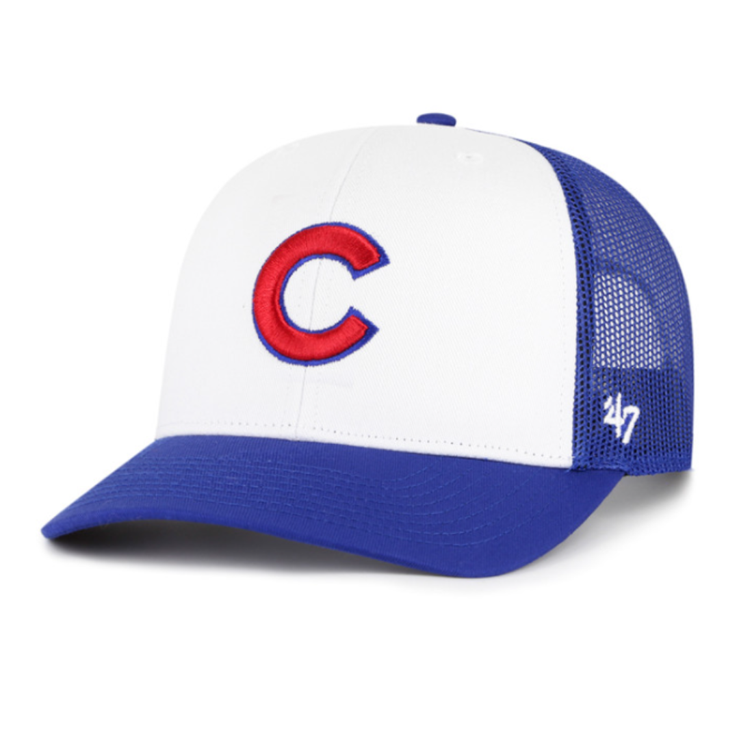CHICAGO CUBS 47 C LOGO FRESHMAN ADJUSTABLE TRUCKER CAP Ivy Shop