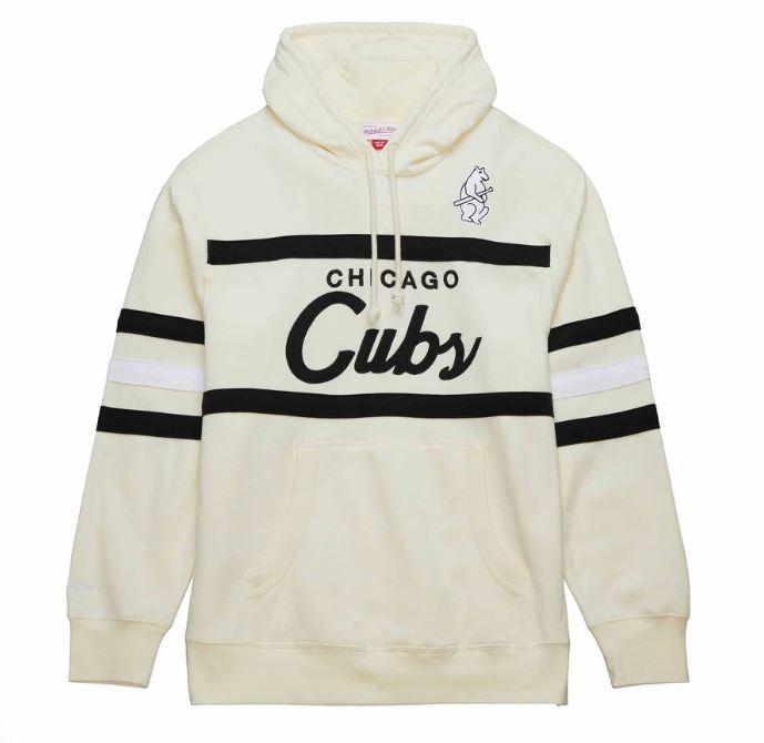 CHICAGO CUBS MITCHELL NESS MEN S 1914 HEAD COACH CREAM HOODIE Ivy Shop