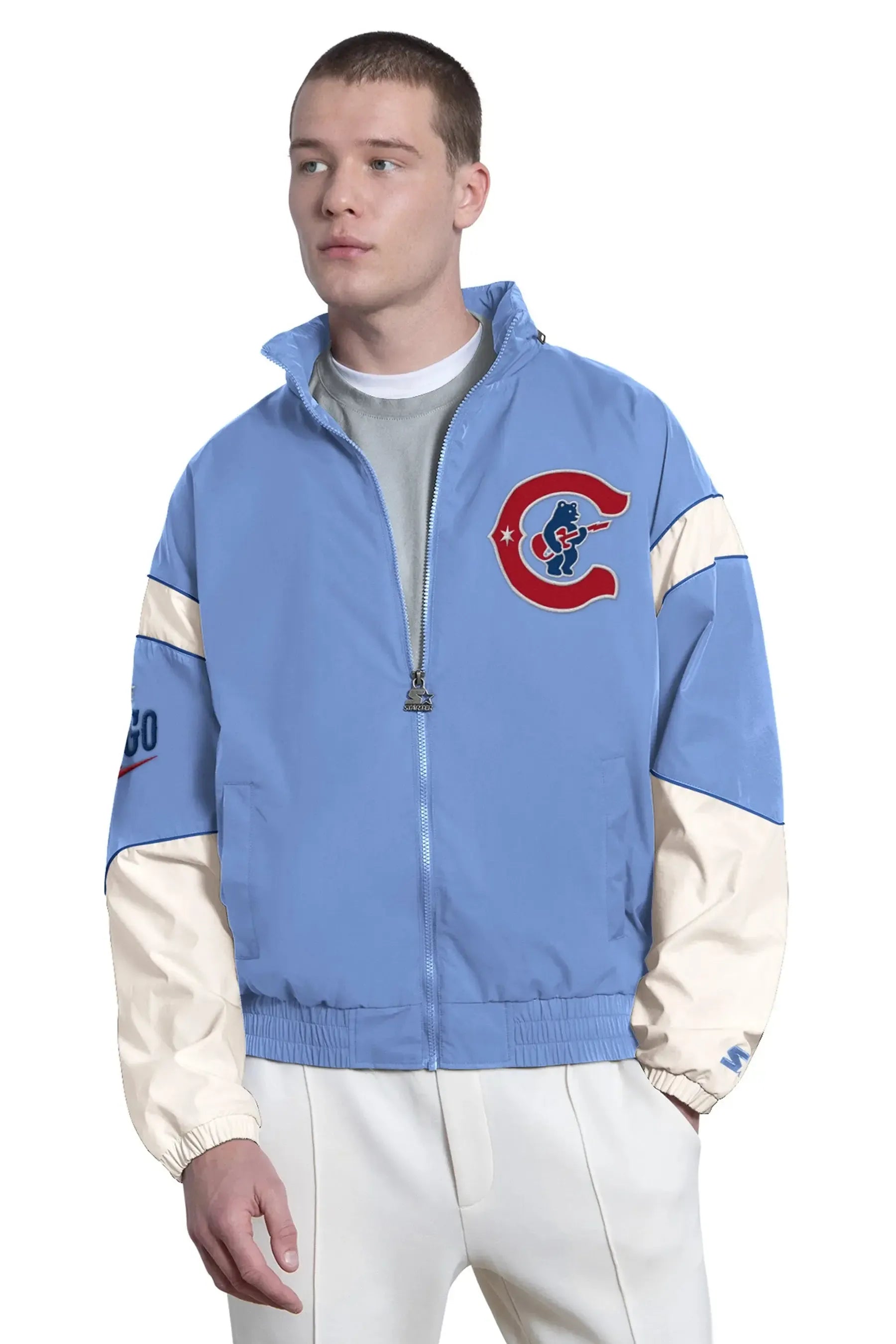 CUBS スタジャン Lサイズ STARTER製 Chicago Cubs Starter Closer Reversible Varsity Jacket – Clark
