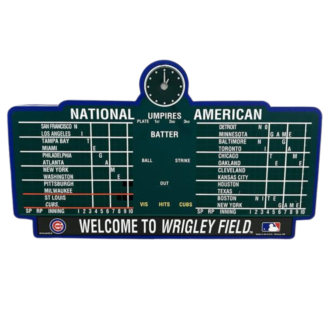 Wrigley Field Scoreboard Home Decor Sign – Ivy Shop