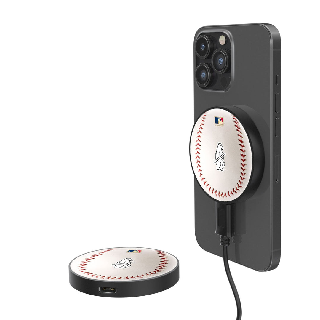 Chicago Cubs 1914 - Cooperstown Collection Baseball 15-Watt Wireless Magnetic Charger Chargers and Powerbanks Keyscaper