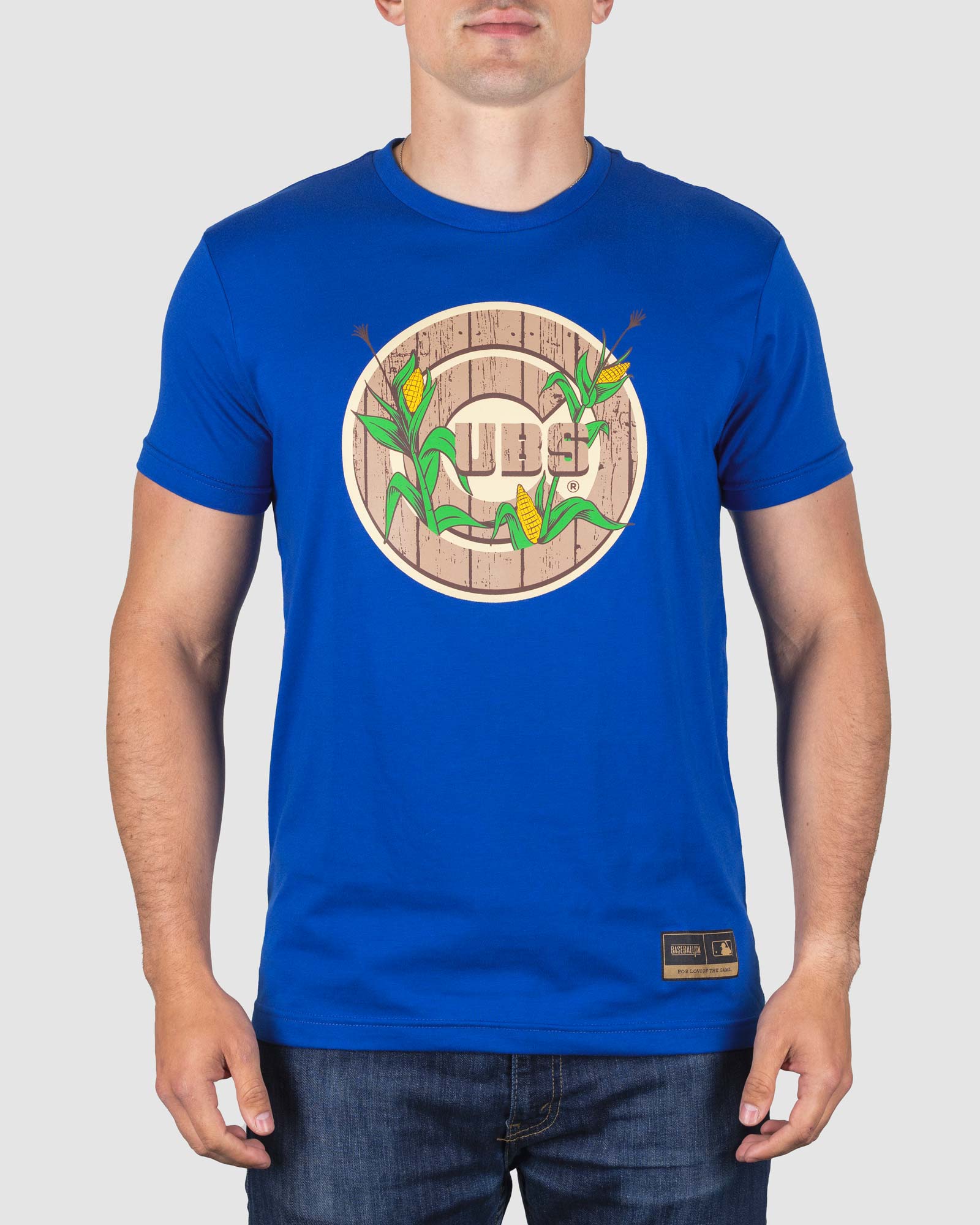 Chicago Cubs Baseballism Men's Field of Dreams Bullseye Logo Tee S