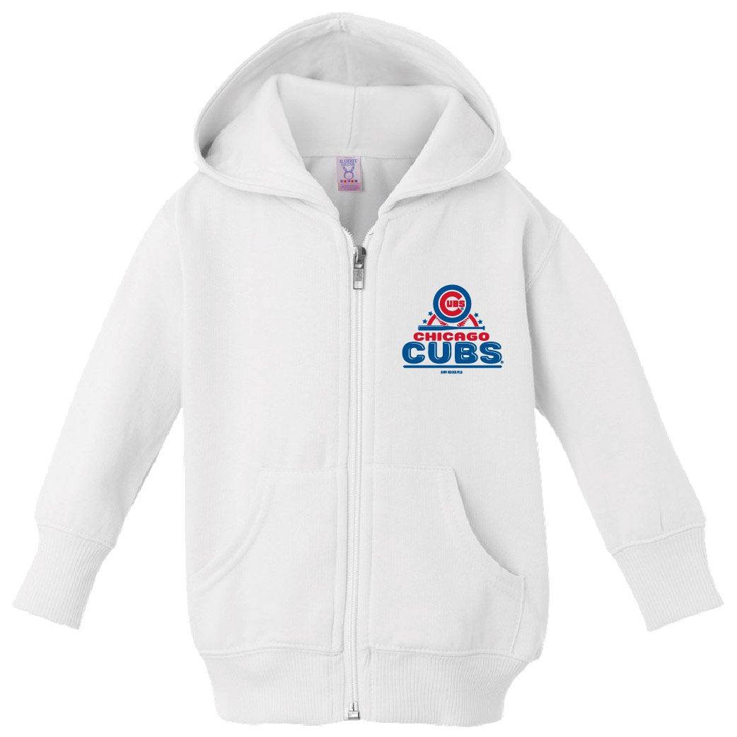 Chicago Cubs Bimm Ridder Toddler White Zip Hoodie 2