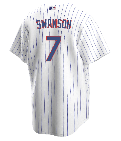 Fanatics Authentic Dansby Swanson Chicago Cubs Autographed White Nike Replica Jersey
