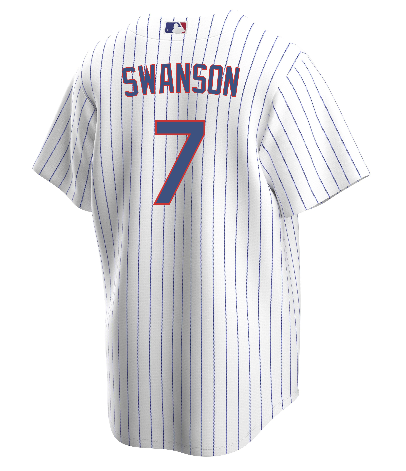 CHICAGO CUBS NIKE MEN S DANSBY SWANSON HOME REPLICA JERSEY