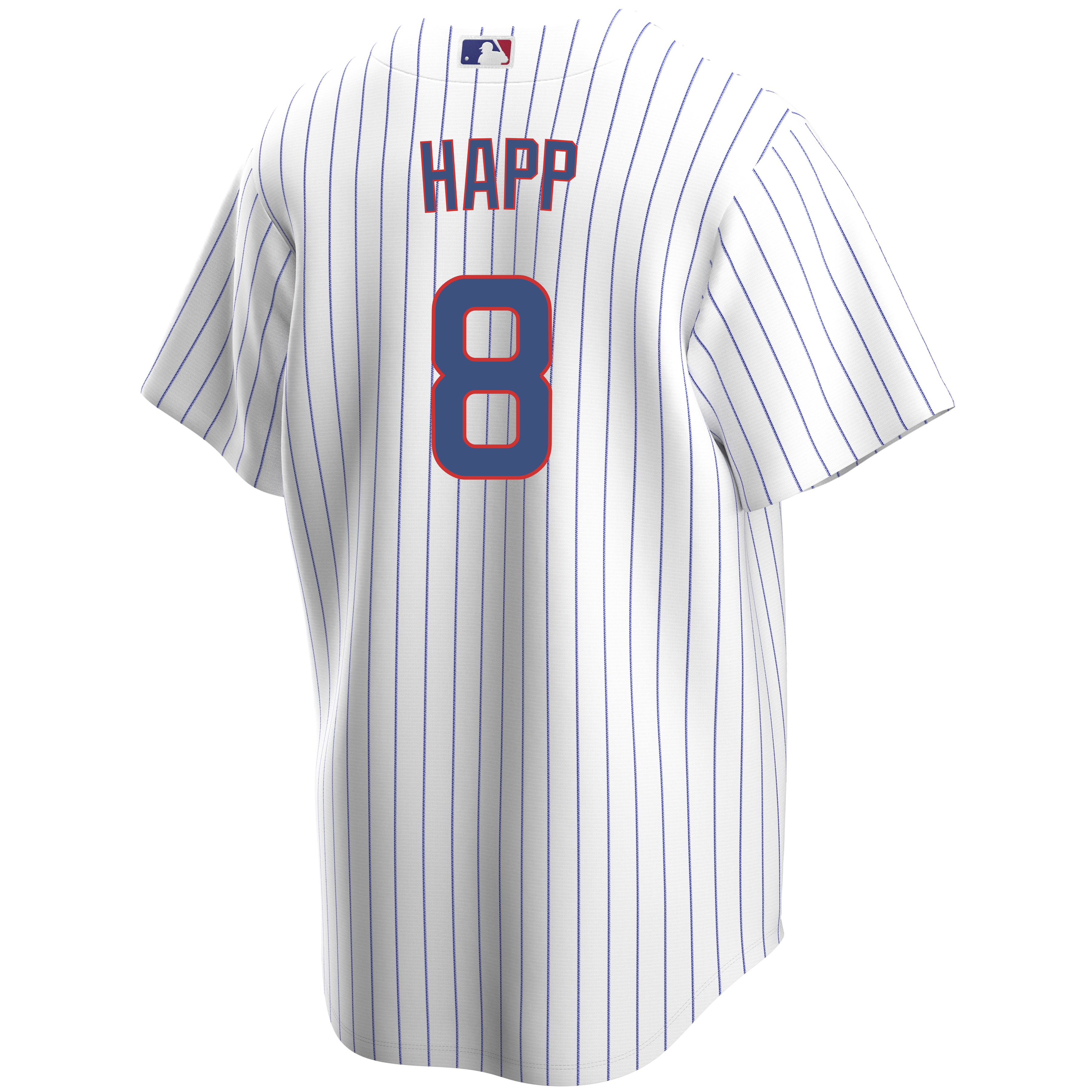 Men's Chicago Cubs Ian Happ Nike White 2022 MLB All-Star Game Name & Number  T-Shirt