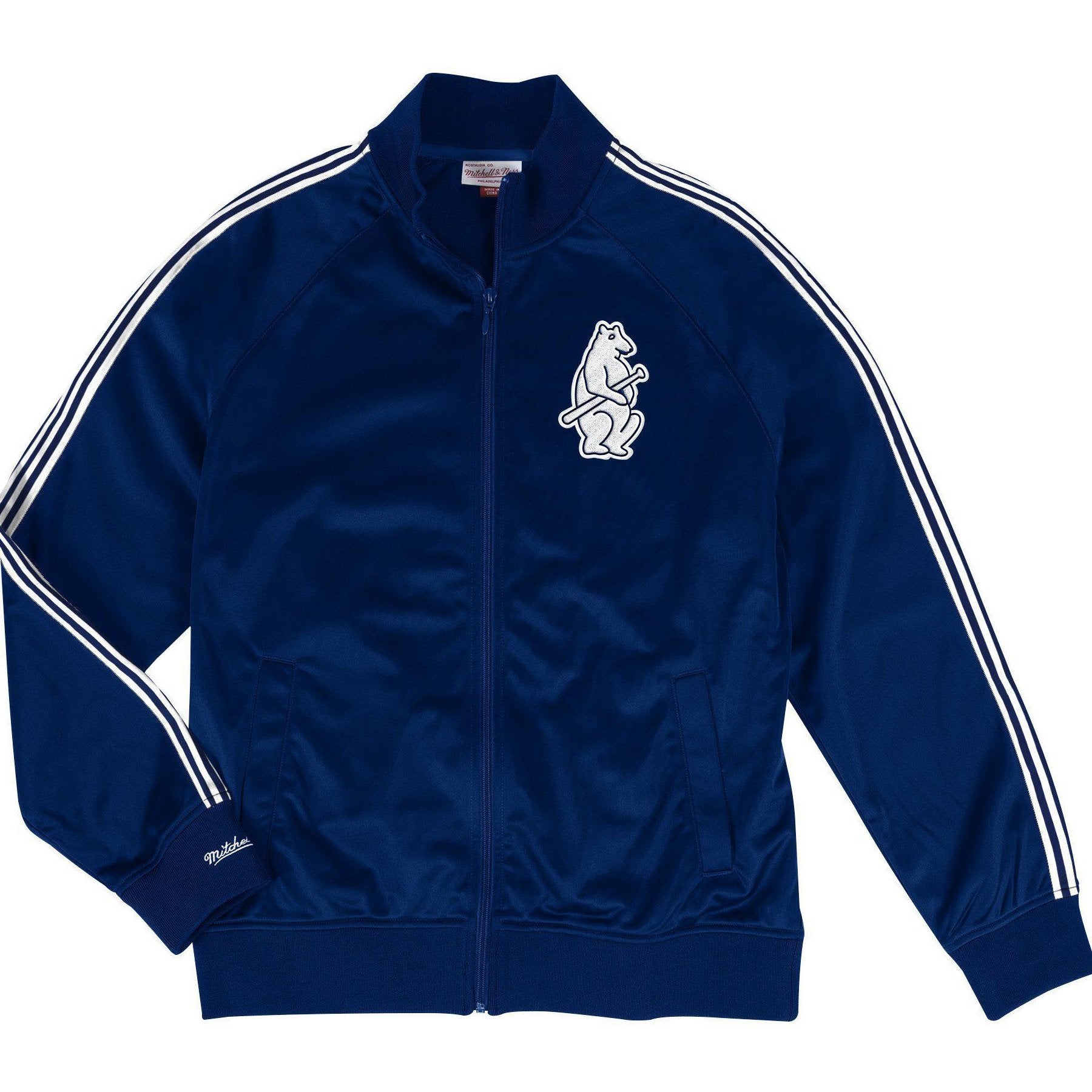 Mitchell & Ness Navy MLB Chicago Cubs Track Jacket, Blue