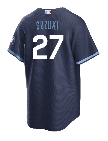 Preschool Nike Seiya Suzuki Navy Chicago Cubs City Connect Script Replica Player Jersey, 7
