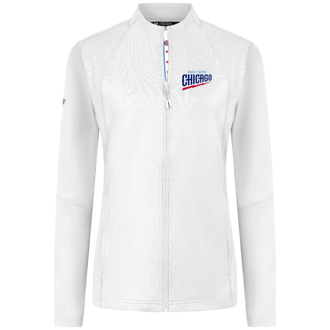 Chicago Cubs Blue Alternate Sweet Home Women's Full-Zip Jacket by Levelwear Jackets Levelwear