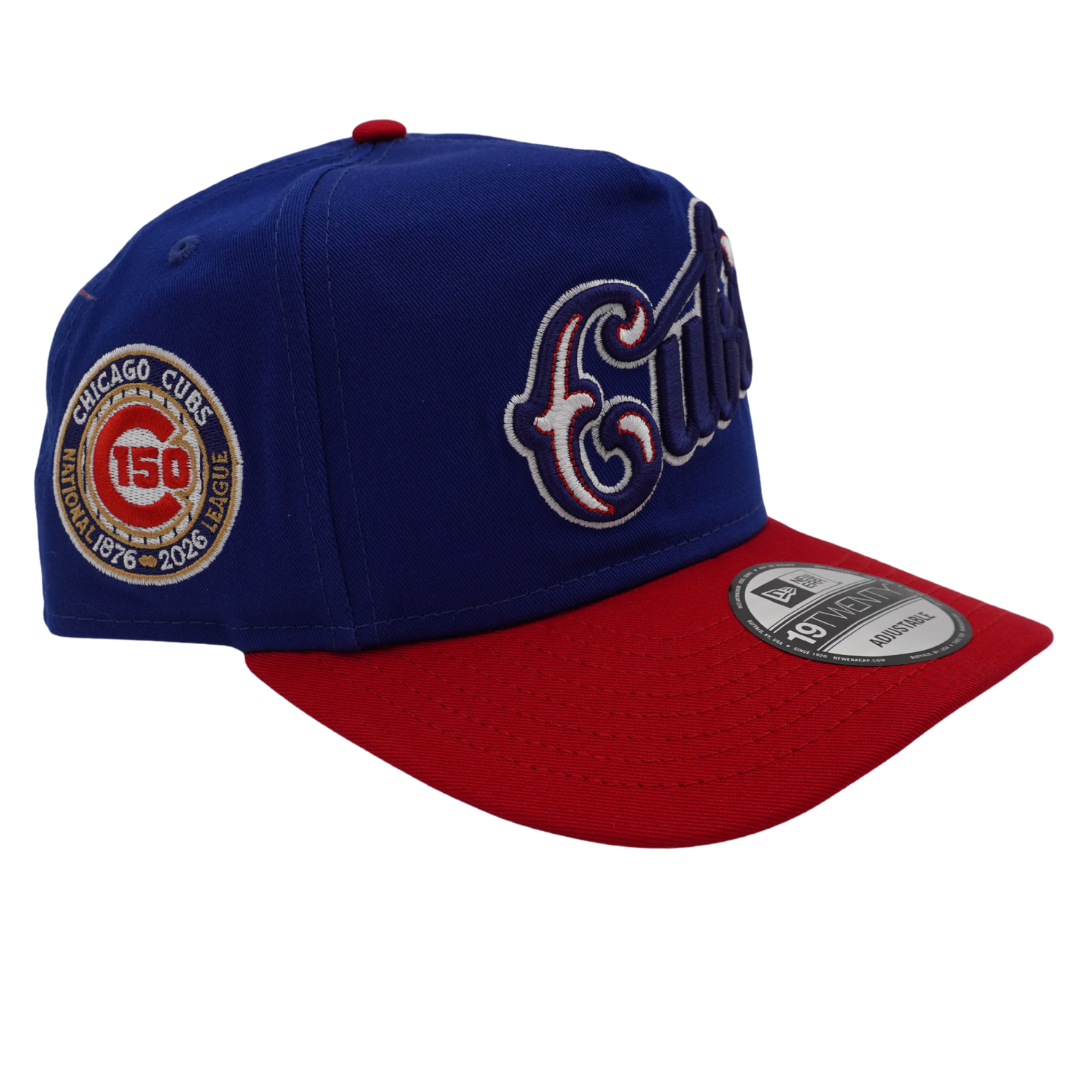 Chicago Cubs 150th Anniversary Vintage Script/ Cap by New Era Cap New Era