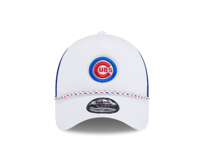 CHICAGO CUBS NEW ERA 940 WHITE ROPE TRUCKER CAP