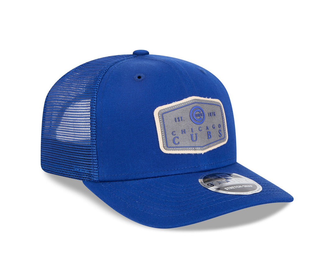 New Era Caps Blue Chicago Cubs New Era Royal Blue Patch 9Seventy