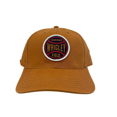 WRIGLEY FIELD BASEBALL LOGO ADJUSTABLE KHAKI CAP