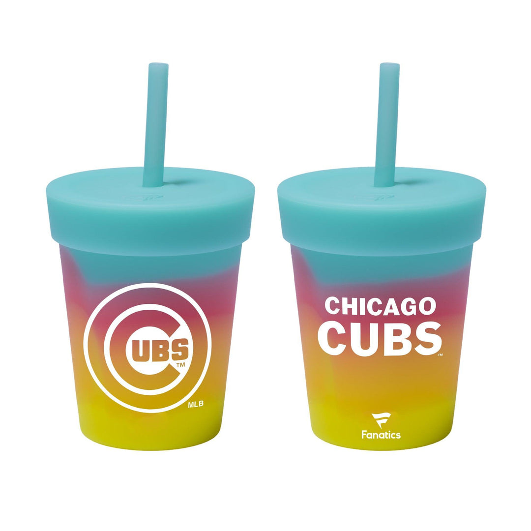Chicago Cubs Logo Multicolor Silicone Tumbler 8oz by Wincraft Home & Office WINCRAFT