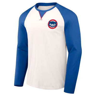 CHICAGO CUBS DARIUS RUCKER MEN'S 1984 LOGO RAGLAN LONG SLEEVE TEE
