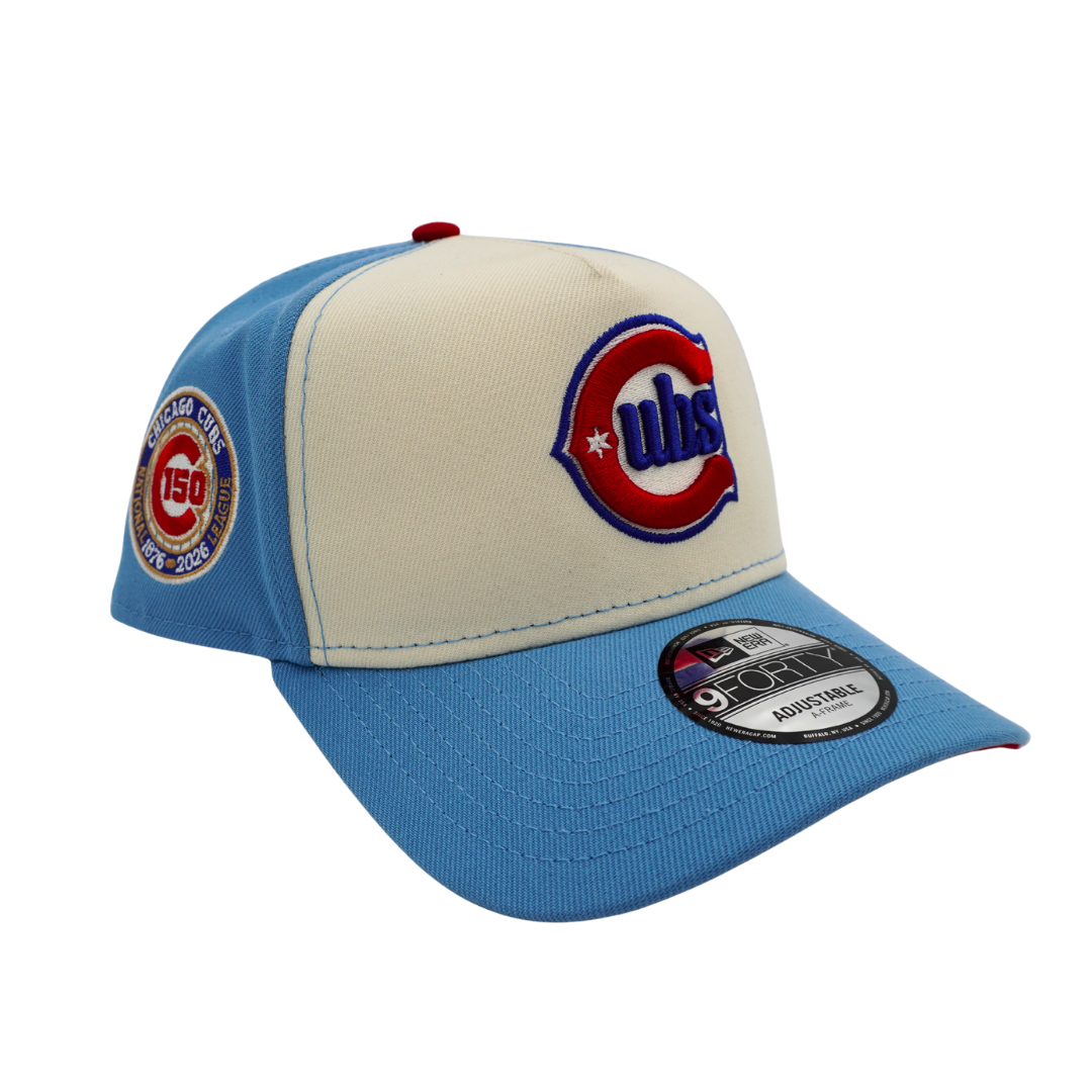 Chicago Cubs 150th Anniversary Alternate 2 Sky 940 Cap by New Era Cap New Era