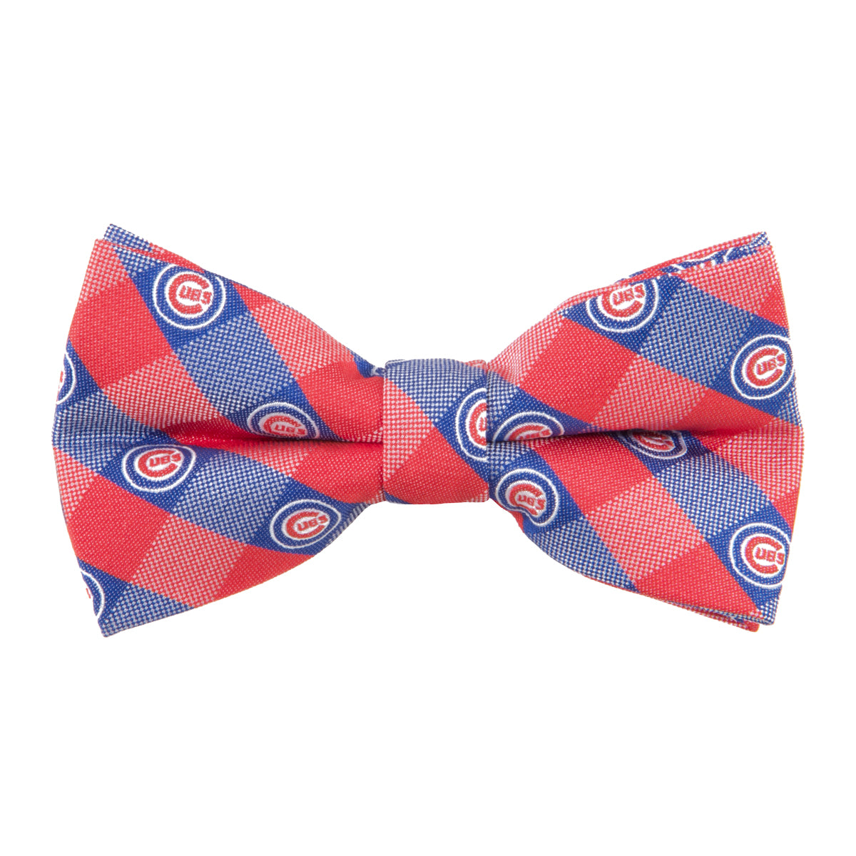CHICAGO CUBS MEN'S BULLSEYE LOGO PATTERN BLUE BOW TIE