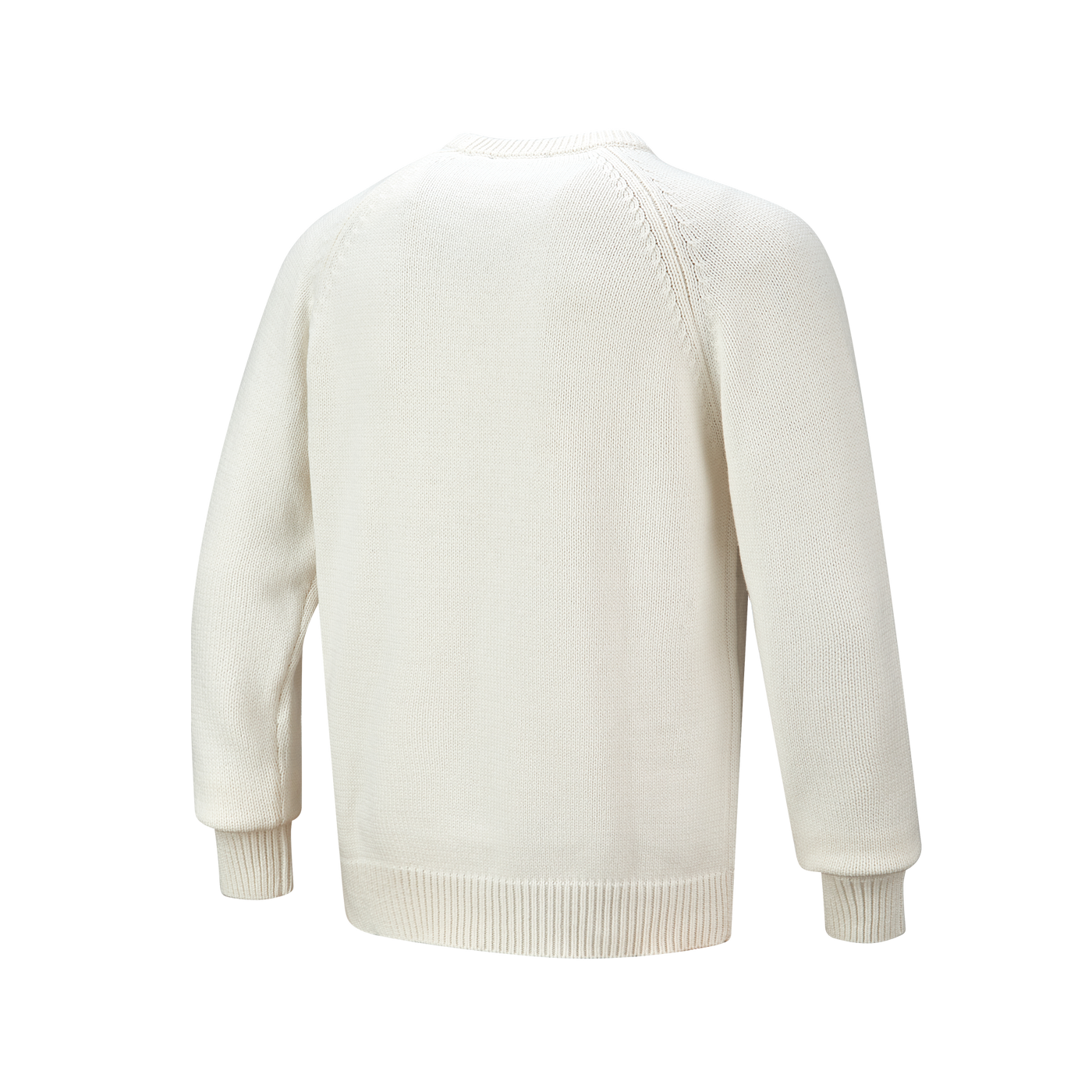 CHICAGO CUBS FULL TURN MEN'S 1984 LOGO WHITE CREW NECK SWEATER
