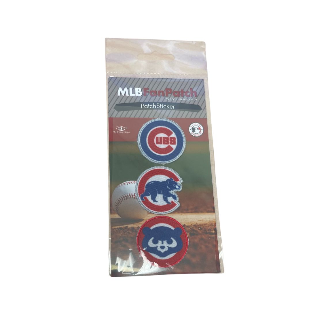 CHICAGO CUBS BIG LOGOS PATCH STICKER 3 PACK