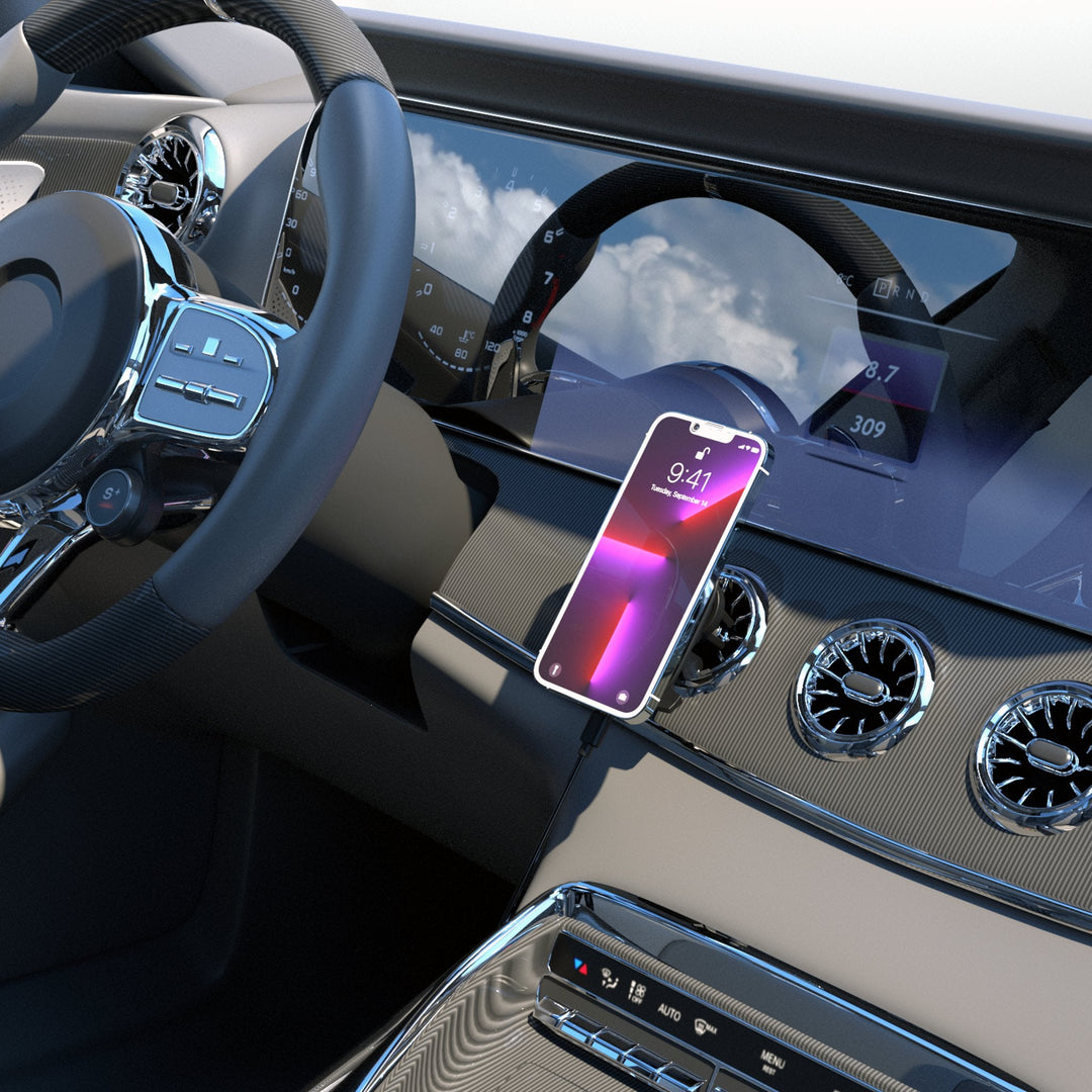 Chicago Cubs Endzone Solid Wireless Mag Car Charger Chargers and Powerbanks Keyscaper