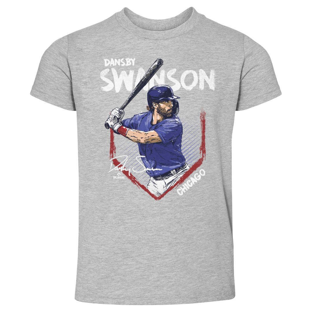 Chicago Cubs Dansby Swanson Base Toddler T-Shirt Kids Toddler T-Shirt 500 LEVEL