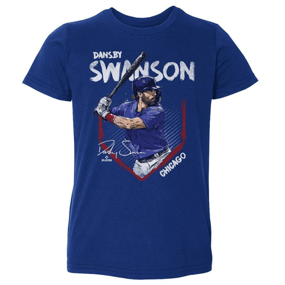 Chicago Cubs Dansby Swanson Base Toddler T-Shirt Kids Toddler T-Shirt 500 LEVEL