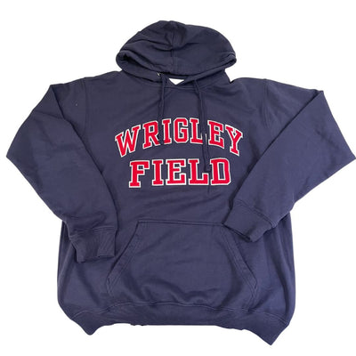 WRIGLEY FIELD MEN'S NAVY BLUE STITCH HOODIE