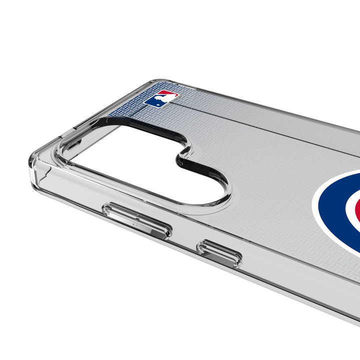 Chicago Cubs Linen Clear Phone Case for Samsung Galaxy Phone Cases Keyscaper