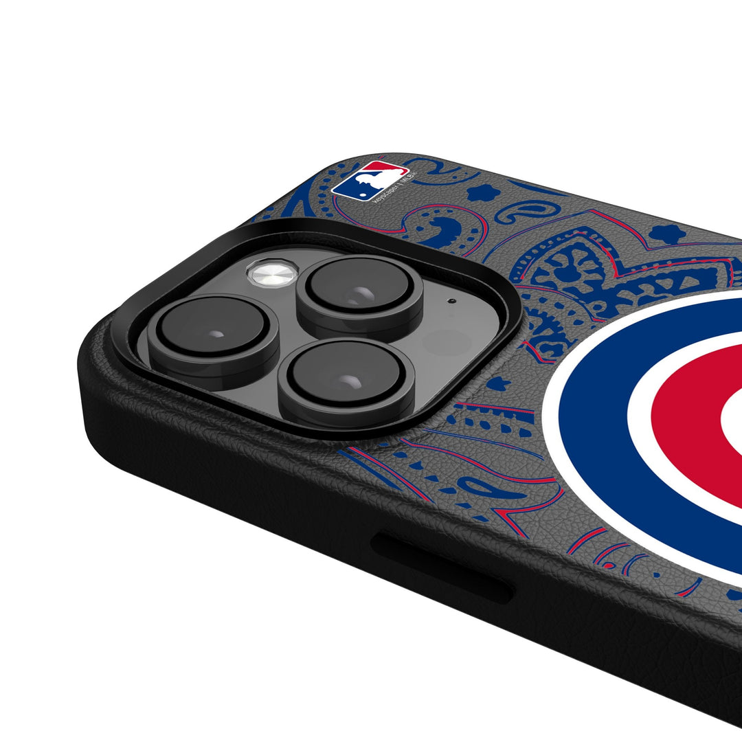 Chicago Cubs Paisley MagSafe Compatible Phone Case for Apple iPhone Phone Cases Keyscaper