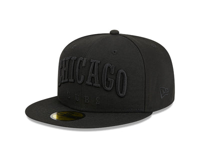 CHICAGO CUBS NEW ERA BLACK 59FIFTY CAP