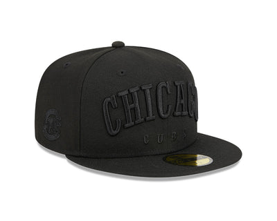 CHICAGO CUBS NEW ERA BLACK 59FIFTY CAP