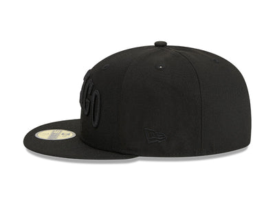CHICAGO CUBS NEW ERA BLACK 59FIFTY CAP