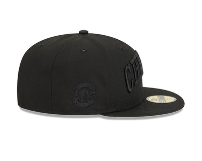 CHICAGO CUBS NEW ERA BLACK 59FIFTY CAP
