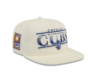 CHICAGO CUBS NEW ERA 1914 THROWBACK GOLFER CORDUROY SNAPBACK CAP