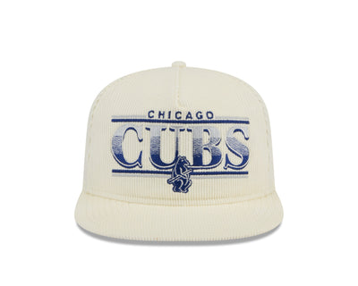 CHICAGO CUBS NEW ERA 1914 THROWBACK GOLFER CORDUROY SNAPBACK CAP