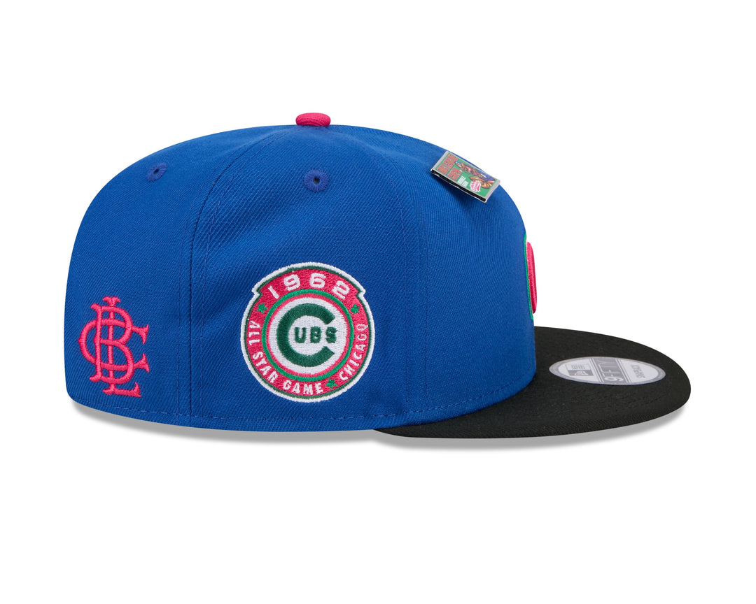 CHICAGO CUBS NEW ERA BIG LEAGUE CHEW WILD PITCH SNAPBACK CAP