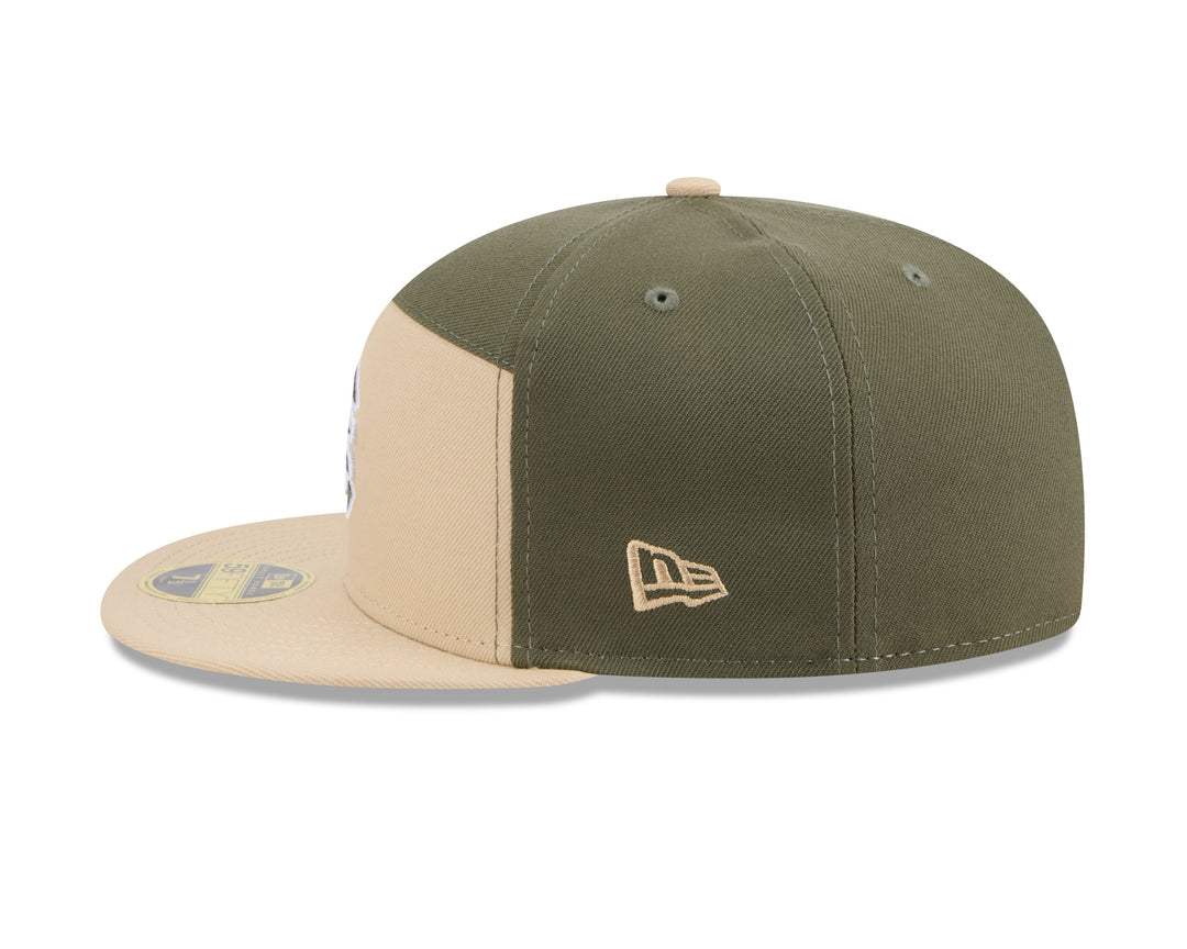Chicago Cubs Windy City 2-Tone Color Pack 59FIFTY Olive Tan Cap by New Era Caps New Era