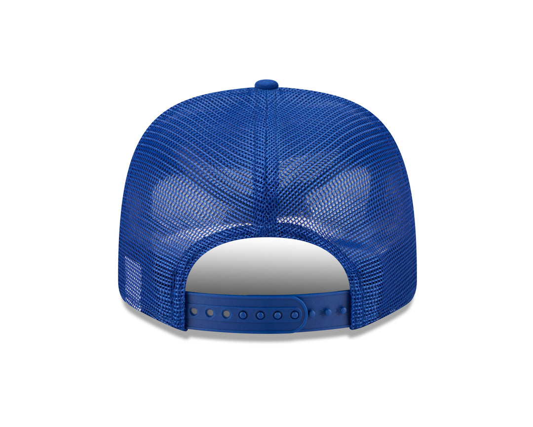 Chicago Cubs Patch Trucker 9SEVENTY Snapback Blue Cap by New Era Caps New Era