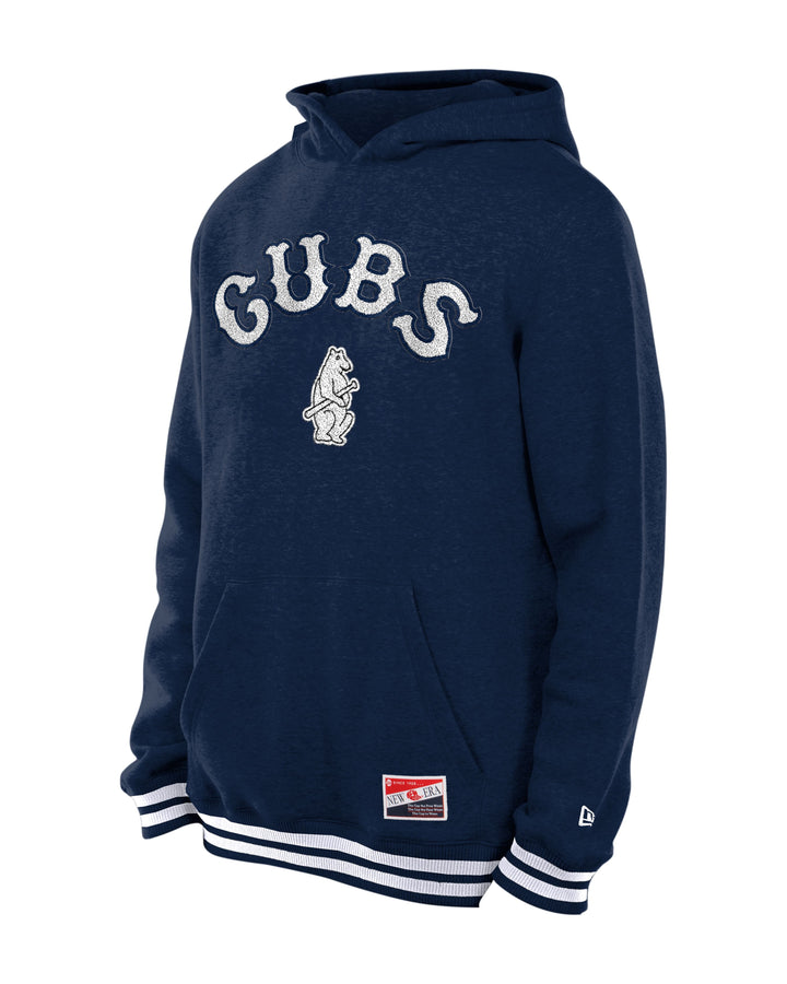 Chicago Cubs 1914 Stacked Throwback Hoodie in Navy by New Era Sweatshirts & Hoodies New Era