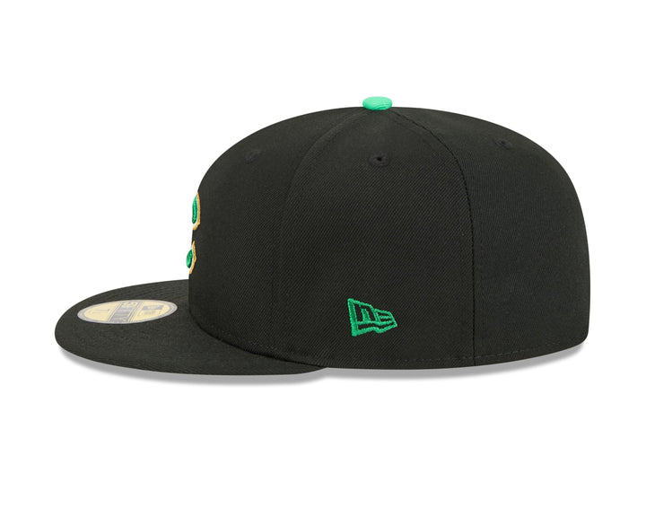 Chicago Cubs 2026 St. Patrick's Day Black 59FIFTY Fitted Cap by New Era Caps New Era