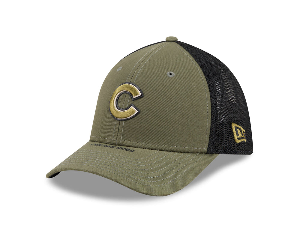 Chicago Cubs 2026 Armed Forces Day Youth 39THIRTY Stretch Fit Cap by New Era Caps NEW ERA CAP COMPANY