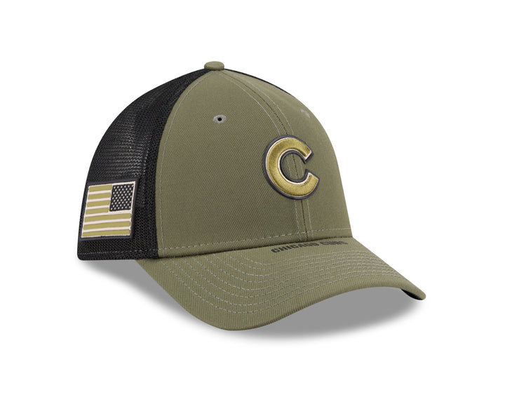 Chicago Cubs 2026 Armed Forces Day Youth 39THIRTY Stretch Fit Cap by New Era Caps NEW ERA CAP COMPANY