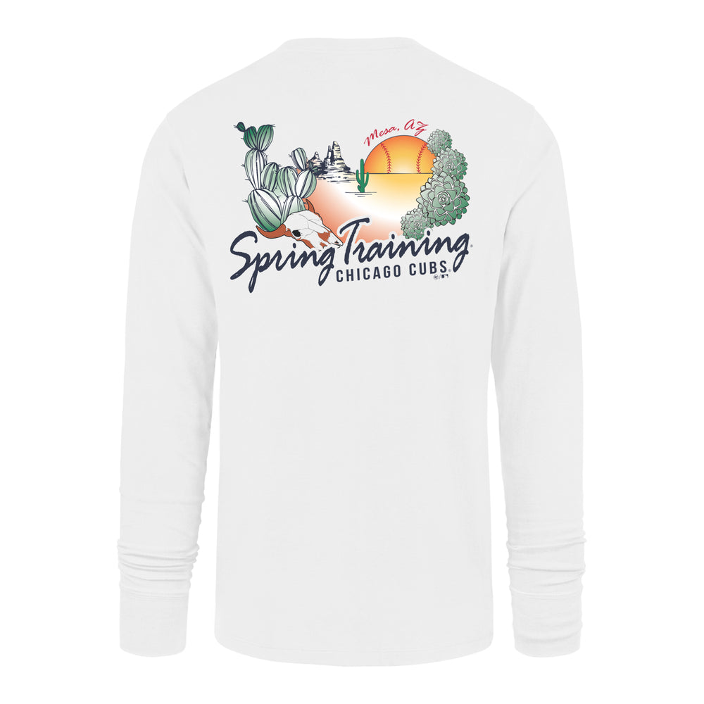 Chicago Cubs Spring Training Postcard White Men's Long Sleeve Tee by '47 Brand - Ivy Shop