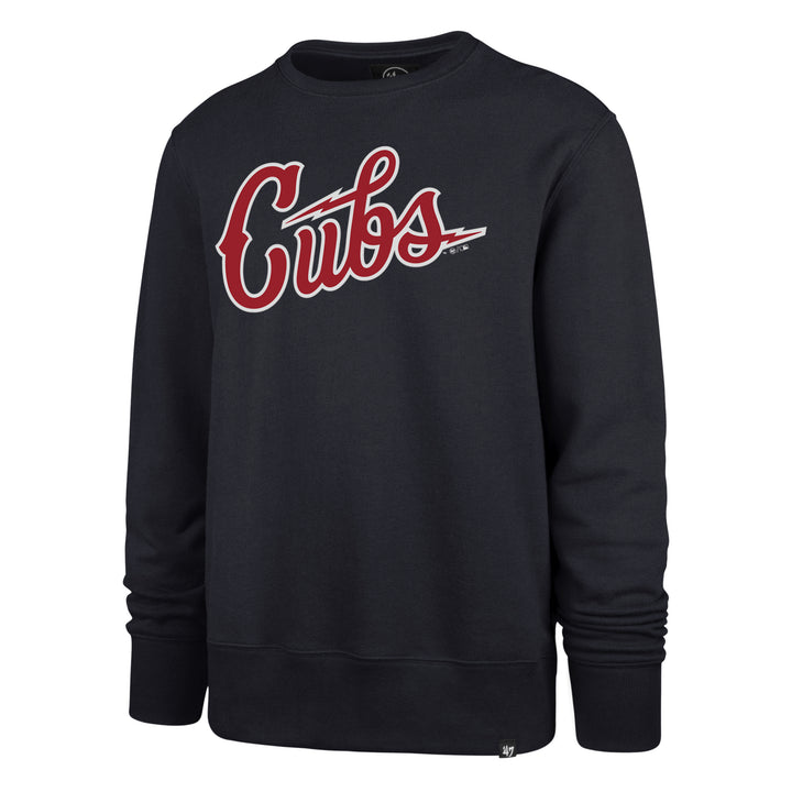 Chicago Cubs Blues Alt Script Navy Unisex Crew by '47 Brand Sweatshirts & Hoodies '47 BRAND