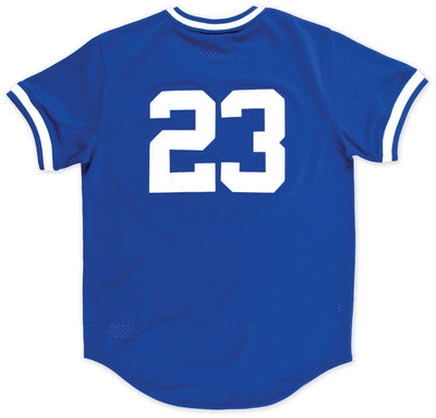 CHICAGO CUBS MITCHELL & NESS SANDBERG 1987 ROYAL BLUE V NECK JERSEY
