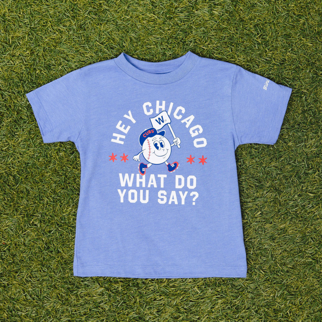 Chicago Cubs X Mini Wonder Hey Chicago Toddler Tee Short Sleeve Tees Alice & Wonder