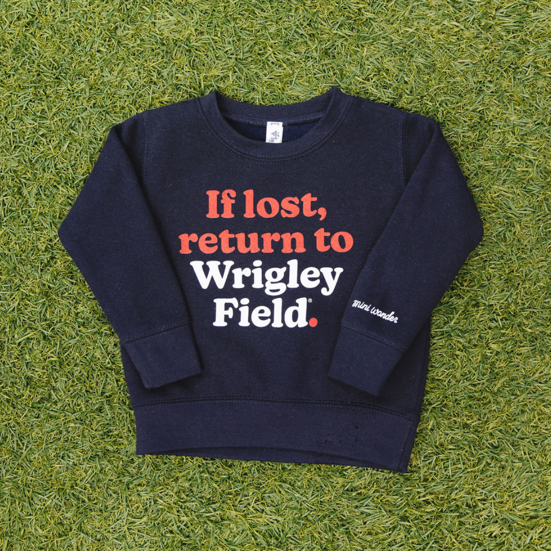 Chicago Cubs X Mini Wonder Return to Wrigley Toddler Crew Sweatshirt Sweatshirts & Hoodies Alice & Wonder