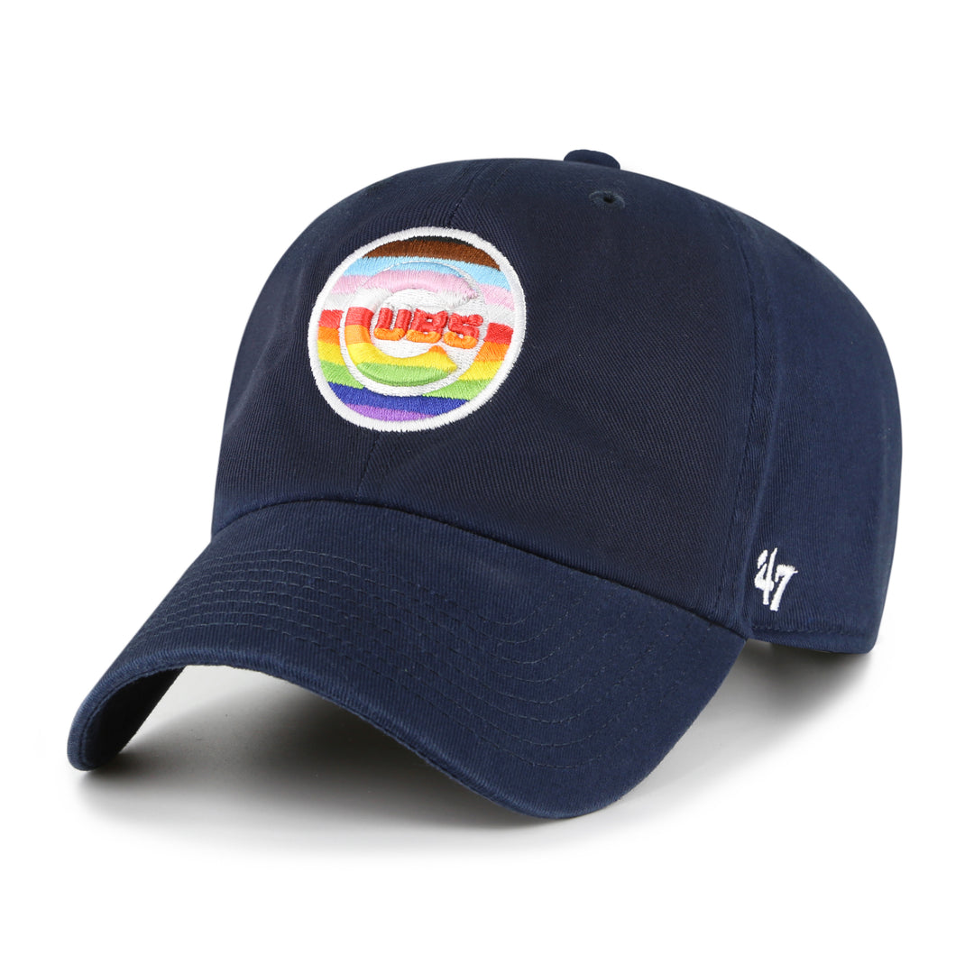 Chicago Cubs Pride Logo Clean Up Cap by '47 Brand Caps '47 BRAND
