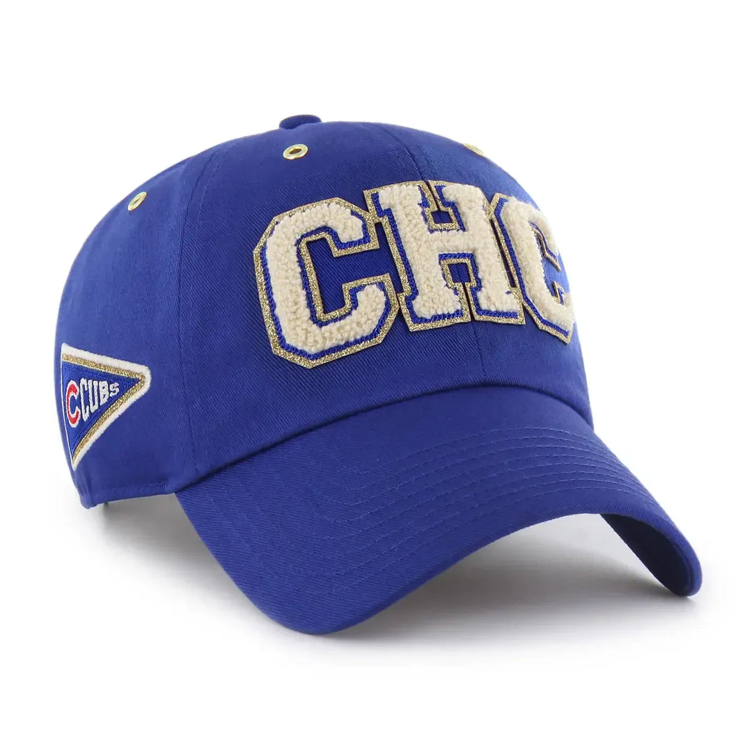 Chicago Cubs Stoney Clover Lane x '47 Brand Charm Clean Up Cap in Royal Caps '47 Brand