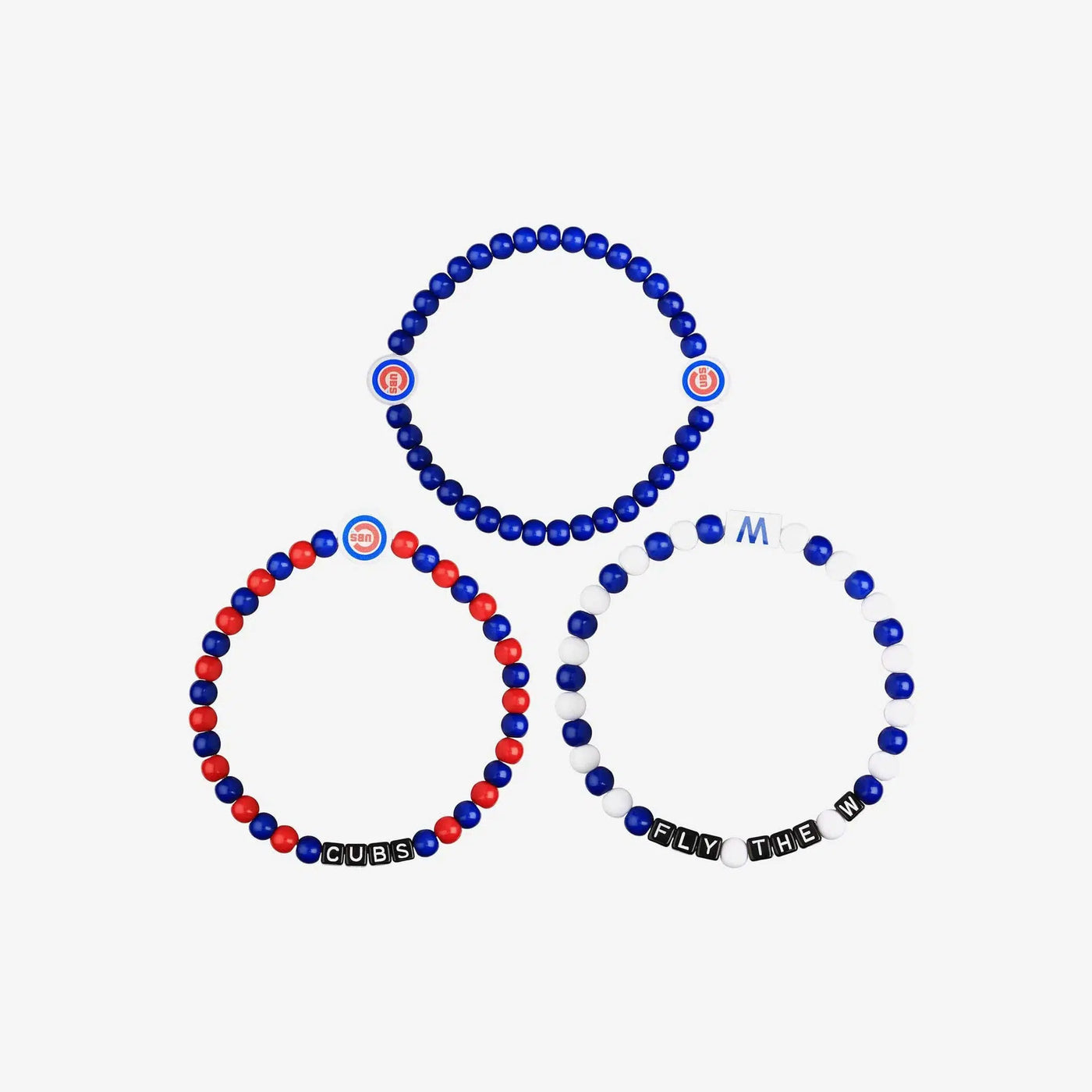 CHICAGO CUBS FRIENDSHIP BRACELET THREE PACK